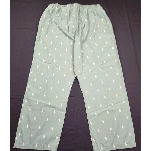 Polo Ralph Lauren Polo Player Pajama Pants Men's Size L Large Green Pants - Picture 1 of 5